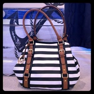 Black & White leather purse